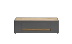 Lowboard Cande | Anthrazit, Eiche (Nachbildung), 140 cm