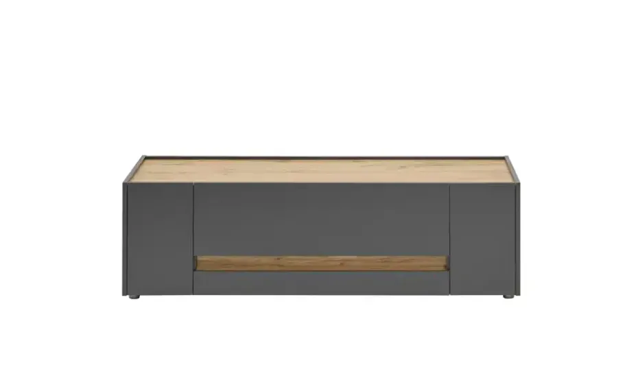 Lowboard Cande | Anthrazit, Eiche (Nachbildung), 140 cm
