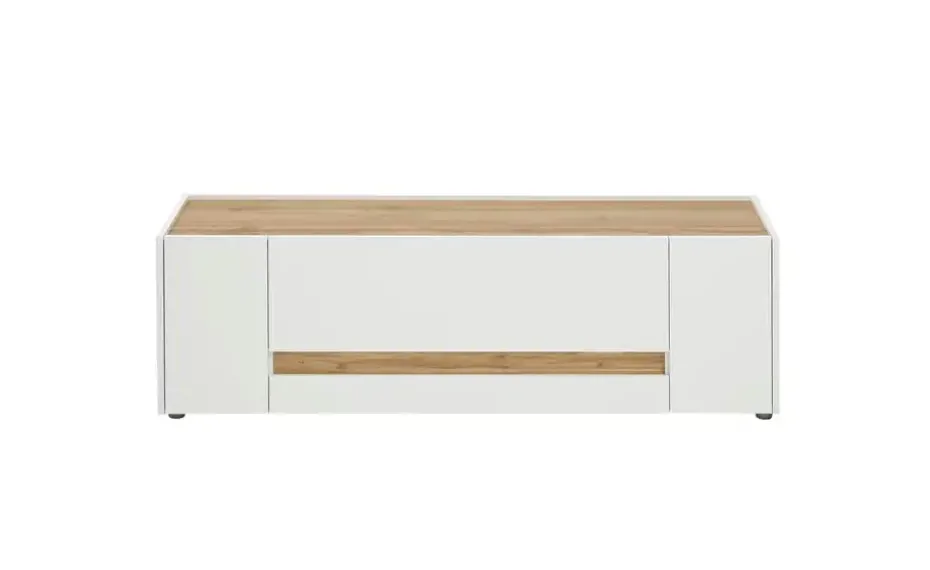 Lowboard Cande | Weiß, Eiche (Nachbildung), 140 cm