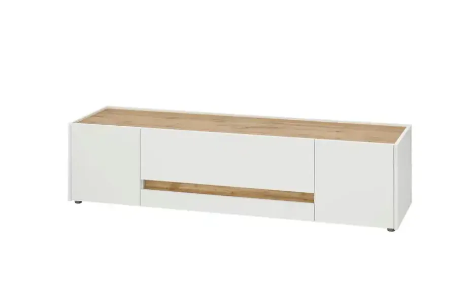 Lowboard Cande | Weiß, Eiche (Nachbildung), 170 cm