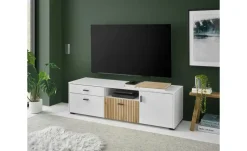 Lowboard Hortuna | Weiß, Eiche (Nachbildung) | Höffner