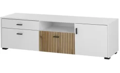 Lowboard Hortuna | Weiß, Eiche (Nachbildung) | Höffner