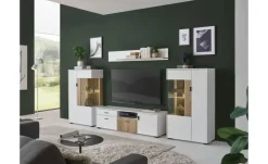 Lowboard Hortuna | Weiß, Eiche (Nachbildung) | Höffner