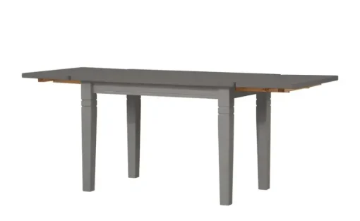maison bleue Ansteckplatte, 1-teilig Florian | Kiefer, Grau, gebeizt, lackiert, Ausführung 1 (passend zu Tisch mit Breite 78 cm)