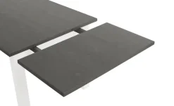 maison bleue Ansteckplatte Bendix | Kiefer, Grau, gebeizt, lackiert, Ausführung 1 (passend zu Tisch mit Breite 78 cm)