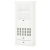 maison bleue Barschrank  mit Weinregal Petit Chalet | Weiß