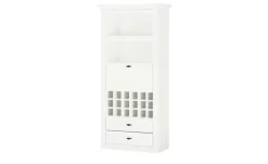 maison bleue Barschrank  mit Weinregal Petit Chalet | Weiß