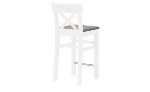 maison bleue Barstuhl Florian | Weiß, Grau, 64,5 cm