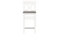 maison bleue Barstuhl Florian | Weiß, Grau, 64,5 cm