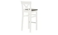 maison bleue Barstuhl Florian | Weiß, Grau, 74,5 cm