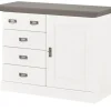 maison bleue Brotschrank Florian | Weiß, Grau | Höffner