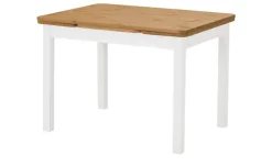 maison bleue Esstisch Carina | 104 cm, Hellbraun, Weiß