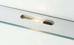 maison bleue Highboard Petit Chalet | mit Glastüren, Weiß