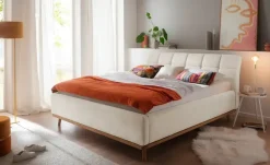 maison bleue Polsterbettgestell mit Bettkasten Merla | Beige, 160 cm