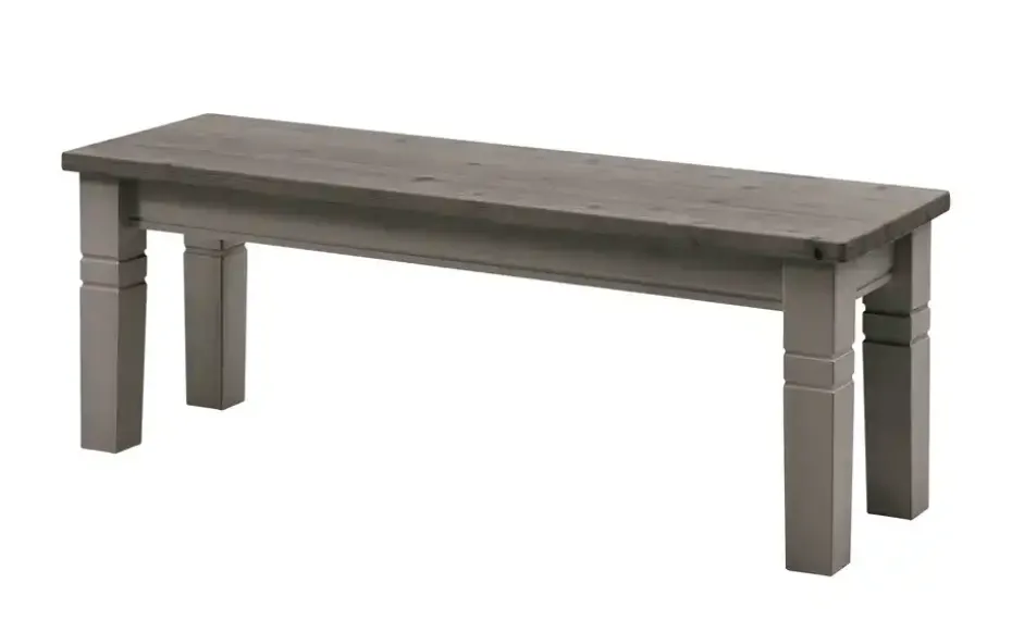 maison bleue Sitzbank  massiv Florian | Grau, 130 cm