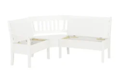 maison bleue Truhen-Eckbank  massiv Bendix | Weiß, ca, 170 x 213 cm