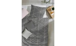Mako-Satin Bettwäsche-Set | Grau, 200 cm | Höffner