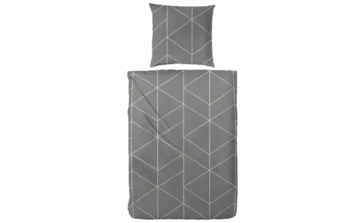Mako-Satin Bettwäsche-Set | Grau, 200 cm | Höffner