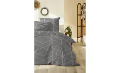 Mako-Satin Bettwäsche-Set | Grau, 200 cm | Höffner
