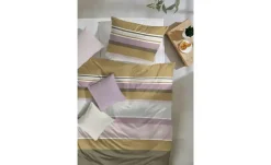 Mako-Satin Bettwäsche-Set | Gelb, Lila/Violett, 200 cm