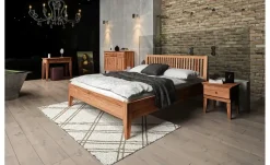 Massivholzbett Erik | Kernbuche, 140 cm | Möbel Höffner