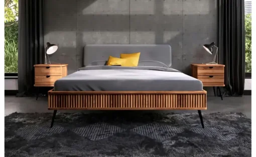 Massivholzbett Nico | Kernbuche, 80 cm | Möbel Höffner