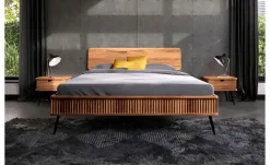 Massivholzbett Nico | Kernbuche, 90 cm | Möbel Höffner