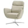Max Schelling Drehsessel aus Echtleder Sierra | Creme