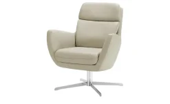 Max Schelling Drehsessel aus Echtleder Sierra | Creme