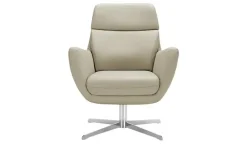 Max Schelling Drehsessel aus Echtleder Sierra | Creme