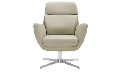 Max Schelling Drehsessel aus Echtleder Sierra | Creme