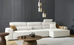 Max Schelling Ecksofa Mayfair | Hellgrau, rechts