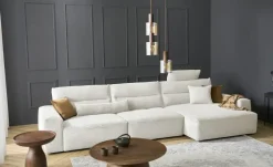 Max Schelling Ecksofa Mayfair | Hellgrau, rechts