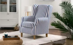 Max Winzer Ohrenbackensessel Lorris | Blau | Höffner