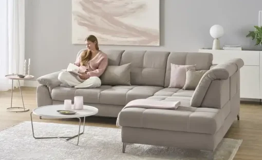 medium Ecksofa Planova II | Taupe, rechts | Höffner