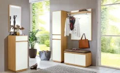 Mehrzweckschrank Tiba | Weiß, Eiche bianco, rechts