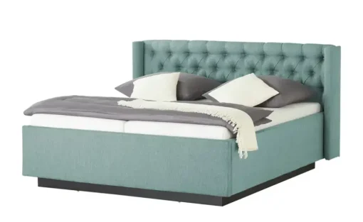 meinBett Polsterbettgestell Eyra | Petrol, 140 cm