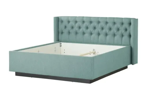 meinBett Polsterbettgestell Eyra | Petrol, 140 cm