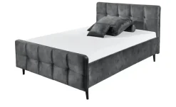 meinBett Polsterbettgestell Mariano C | Anthrazit, 140 cm