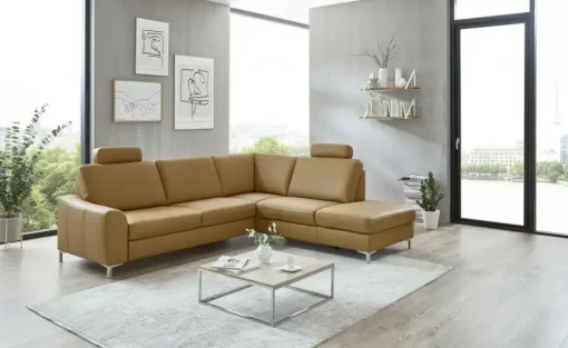 meinSofa Ecksofa Lea | Hellbraun, rechts | Höffner