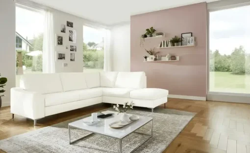 meinSofa Ecksofa Lea | Weiß, rechts | Möbel Höffner