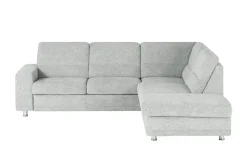 meinSofa Ecksofa Marc | Aluminiumgrau, rechts | Höffner