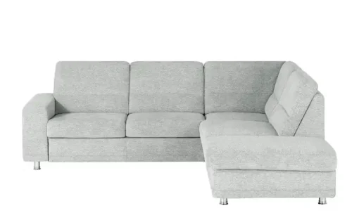 meinSofa Ecksofa Marc | Aluminiumgrau, rechts | Höffner