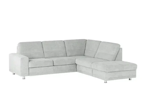 meinSofa Ecksofa Marc | Aluminiumgrau, rechts | Höffner