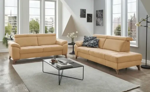 meinSofa Einzelsofa Chloris | Grundfunktion, Honiggelb