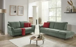 meinSofa Recamiere Ellen | Dunkelgrün, links | Höffner