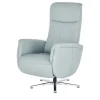 meinSofa Relaxsessel aus Leder Franzi-L | Himmelblau