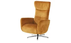 meinSofa Relaxsessel mit Relaxfunktion Sabine | Goldfarben