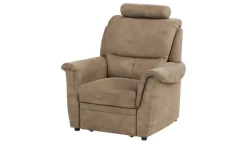 meinSofa Sessel mit Hocker als Auszug Chris | Braun