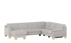 meinSofa Wohnlandschaft aus Mikrofaser Hanna | Aluminiumgrau, rechts